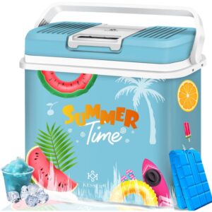 KESSER® Glacière 24 litres REFROIDIT et CHAUDIT Glacière thermo-électrique 12 Volts et 230 Volts Mini-réfrigérateur Pour voiture et camping Coloré